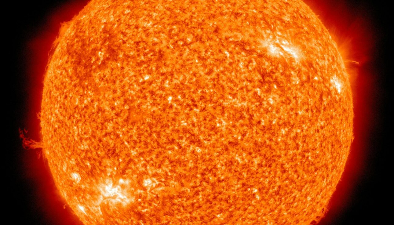 Close up image of the sun