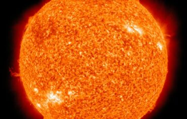 Close up image of the sun